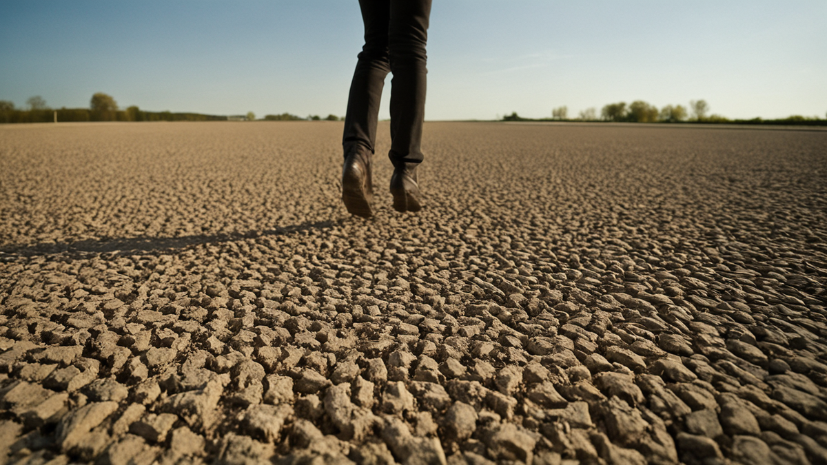 Une allée et des éléments sensoriels montrent un espace de jeu conçu pour accueillir des enfants aux besoins variés.