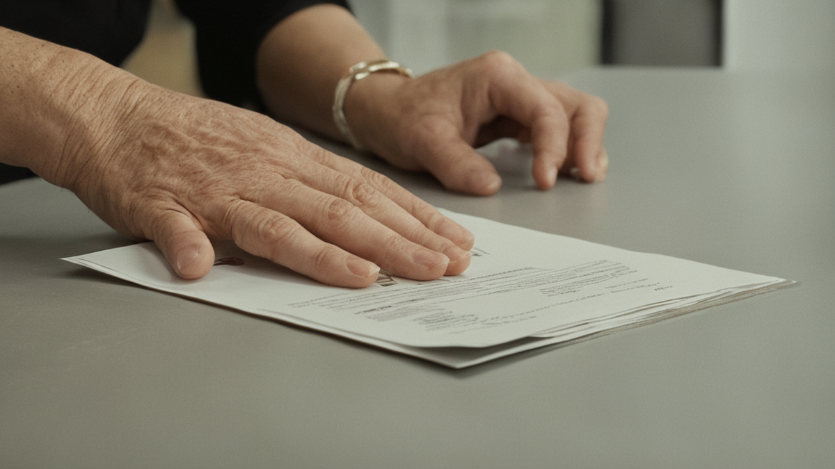 Un poste de travail d’accompagnement numérique avec ordinateur et documents.