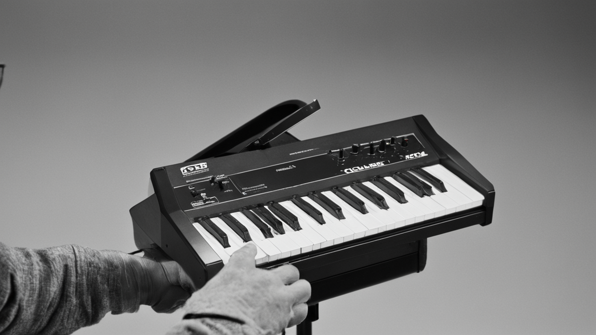 Préparation d’une exposition photo avec ordinateur et matériel de montage.