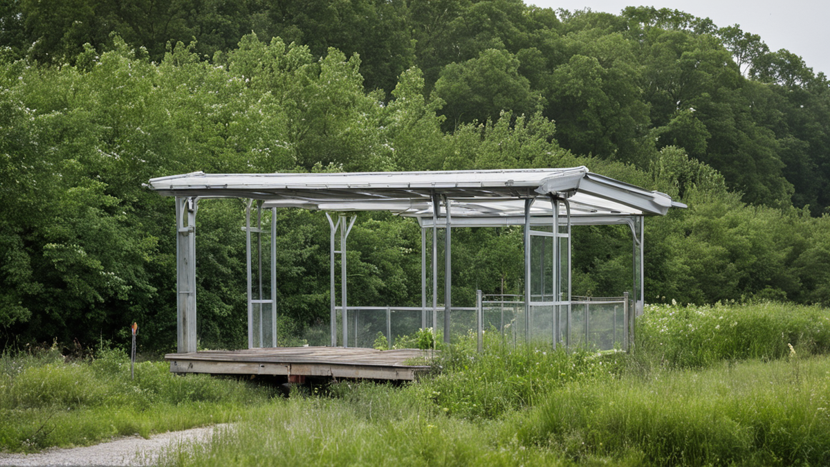 Zone humide ou prairie restaurée dans un paysage naturel.