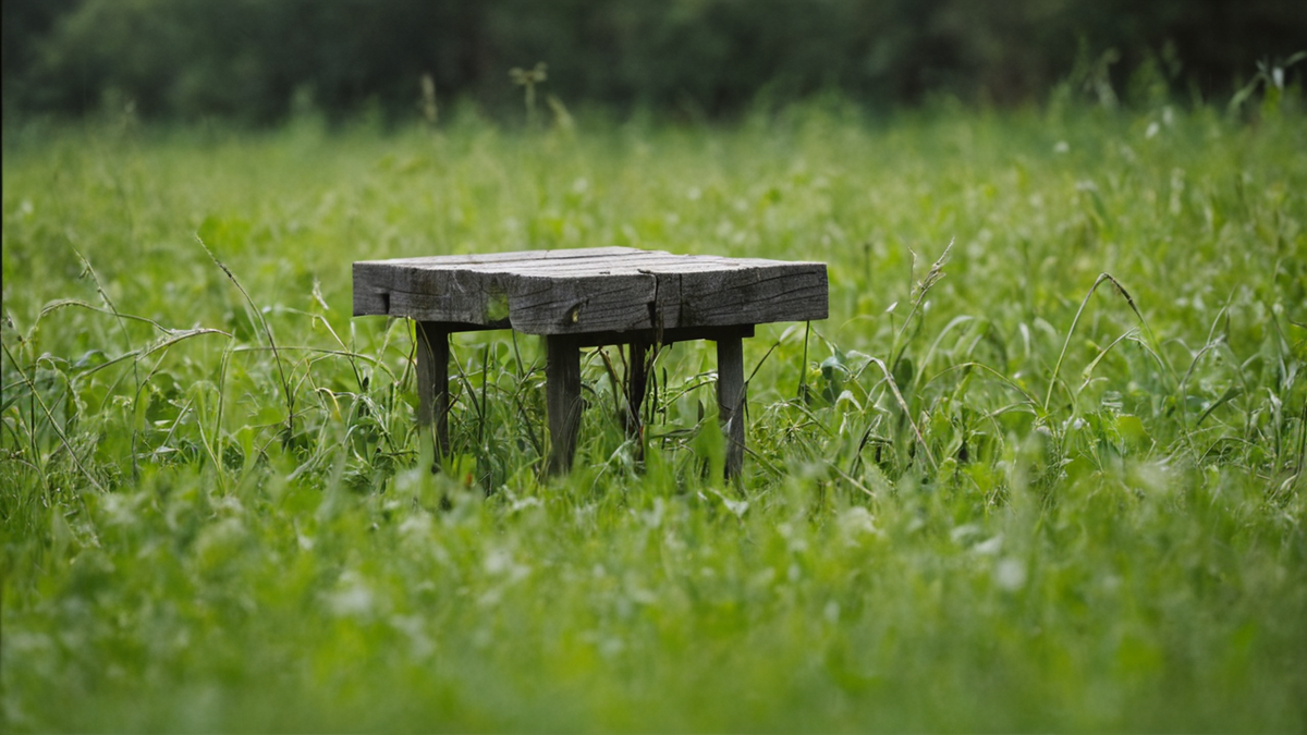Prairie rurale en bord de forêt avec clôture et paysage ouvert.
