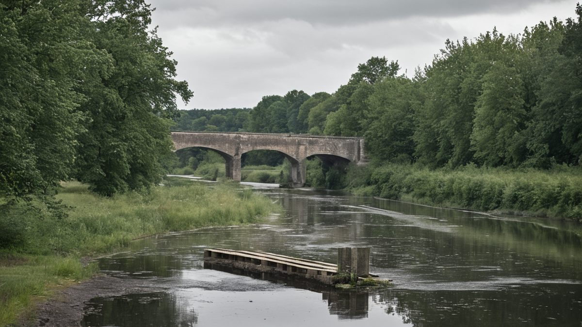 Autour d’un plan d’eau revenu, des usages quotidiens réapparaissent dans un village rural.