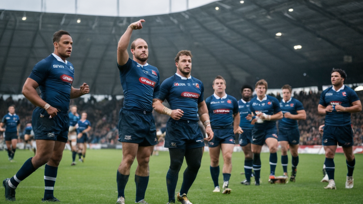 Touche de rugby dans une ambiance de grand match