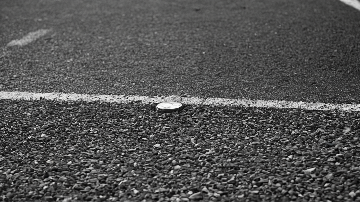 Entrée de stade avec file de spectateurs et portiques, personnes floues.