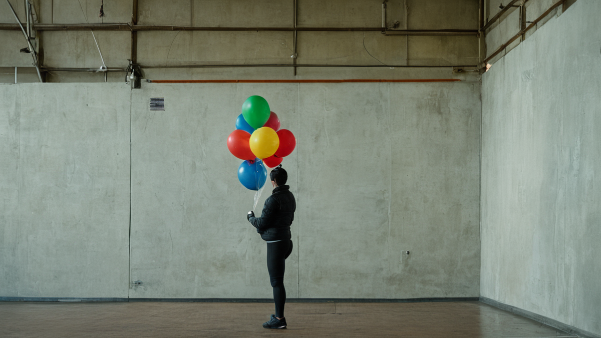 Local de club avec équipement sportif rangé.