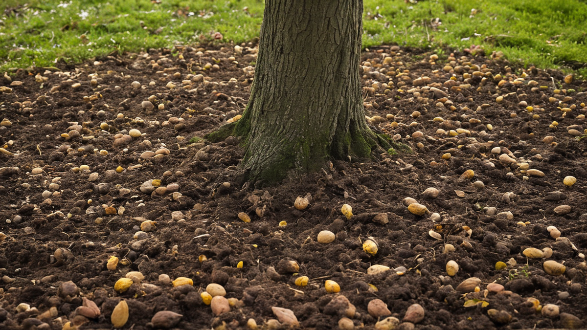 Le sol couvert et la diversité végétale d’une parcelle de cacao montrent le travail d’agroforesterie.