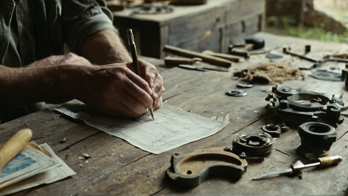 Des documents et objets liés à une réservation de voyage posés sur une table.