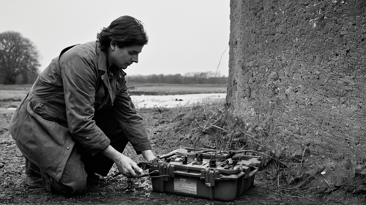 Conduite d’eau et coffret électrique d’un système de pompage solaire.