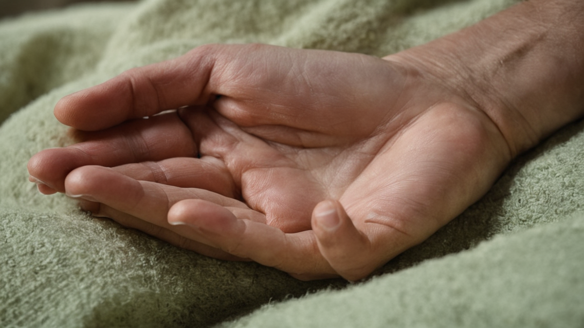 Un lieu de santé rural simple avec bancs et affichage flou dans un village.