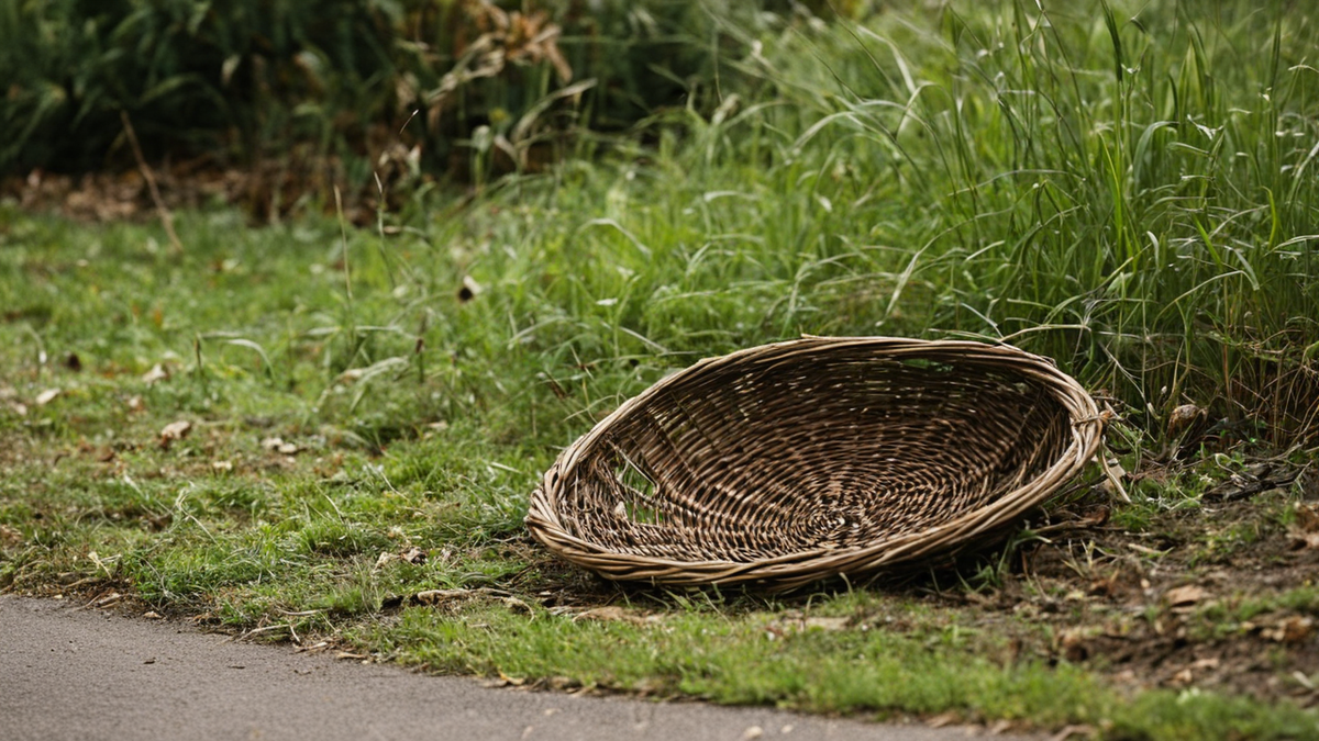 Intérieur modeste avec objets récupérés et lumière douce.