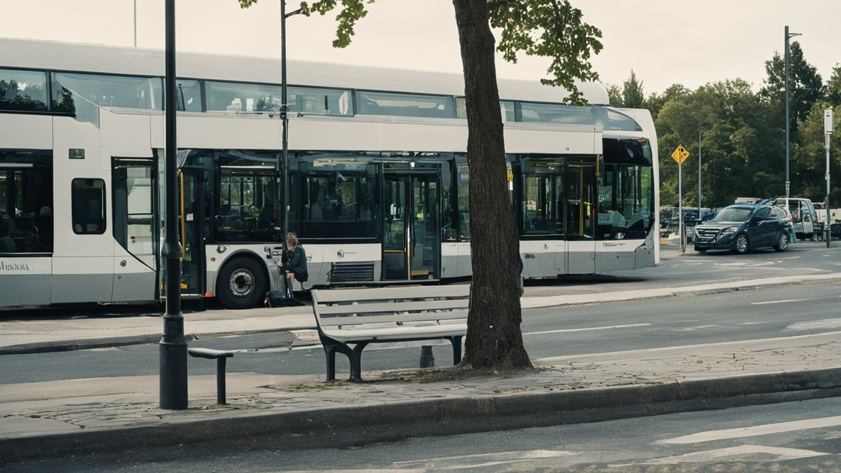 Un arrêt de bus plus confortable avec abri, banc et accès facilité.