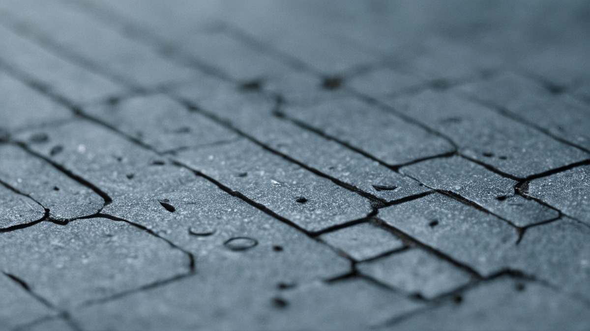 Écran d'ordinateur avec conversation de chatbot floue sur un bureau.