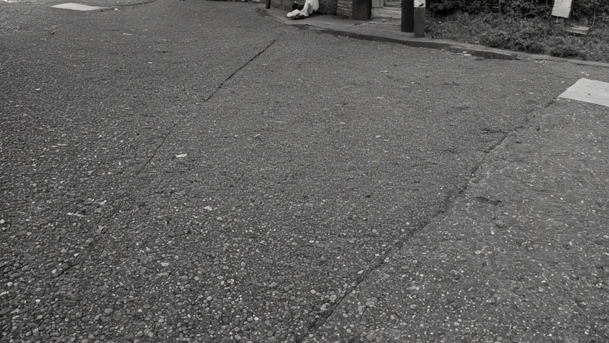 Intérieur familial sobre avec objets d’enfant et porte entrouverte.