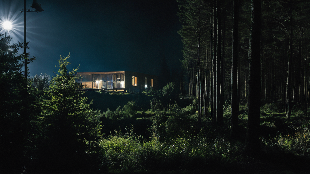 Une after-party extérieure prolonge la projection en moment social de nuit.