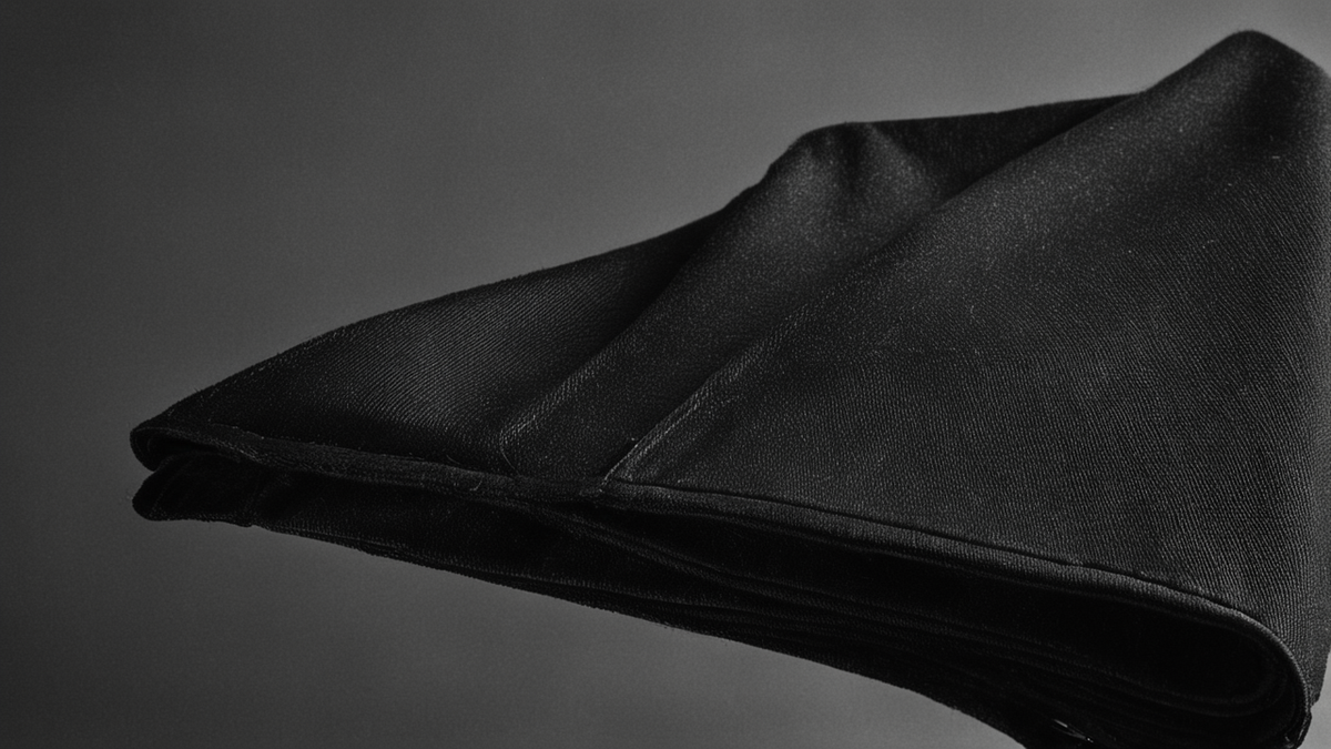 Une paire de gants couture est mise en valeur dans un espace d'essayage proche de l'univers du spectacle.