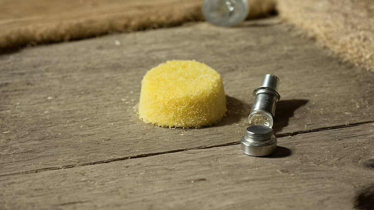 Pièce calme avec chaussures de sport et bouteille d'eau après l'effort.