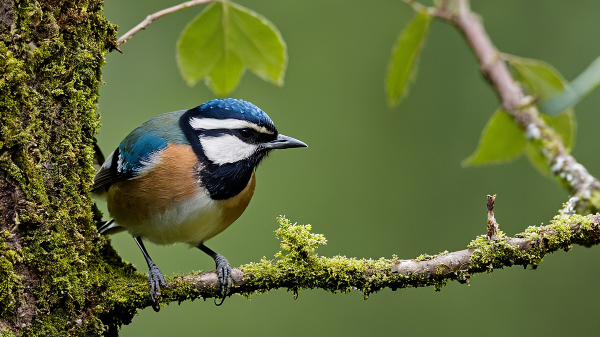 Un sous-bois restauré avec un oiseau posé sur une branche.