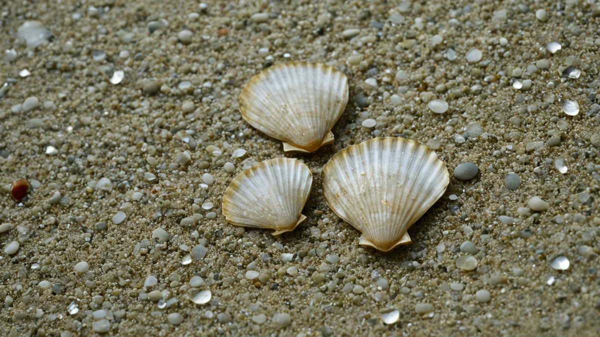 Un amas de coquilles d’huîtres sur un fond marin froid.