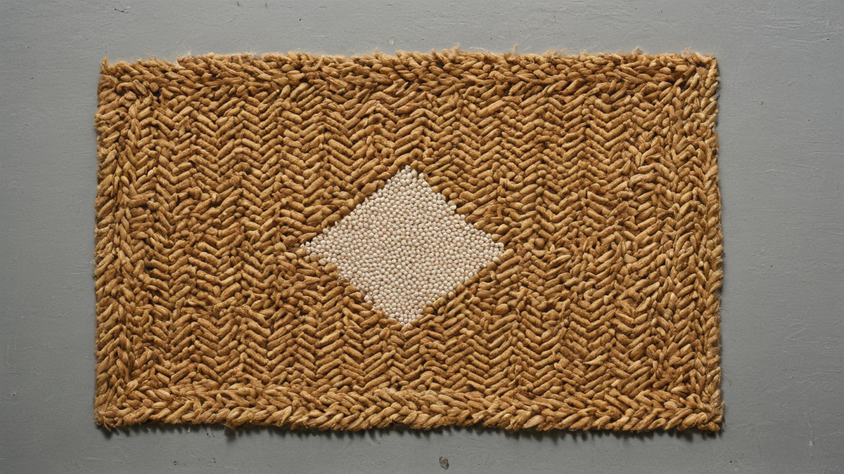 Un espace de garde d’enfants dans une école, avec berceaux et affaires scolaires à proximité.