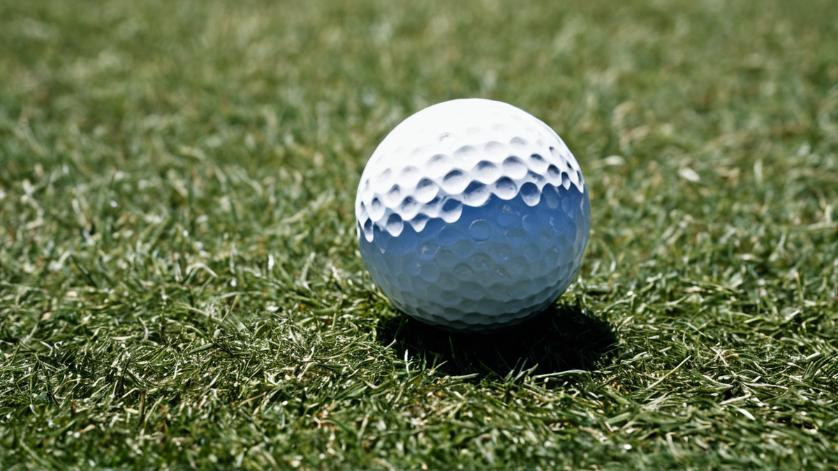 Une allée ou un practice d’Augusta avec quelques silhouettes lointaines dans une ambiance de transition.