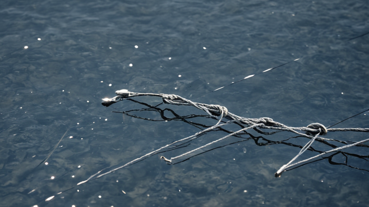 Un téléphone affichant un flux flou dans une chambre le soir.