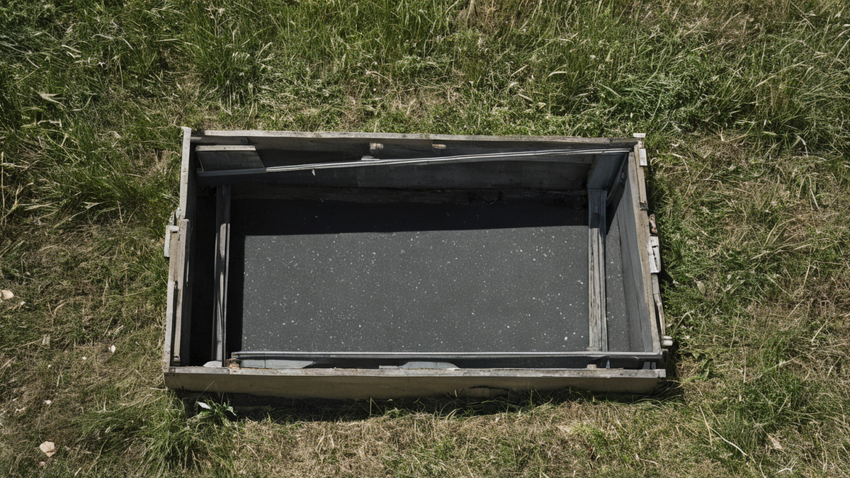 Maison sans électricité au crépuscule