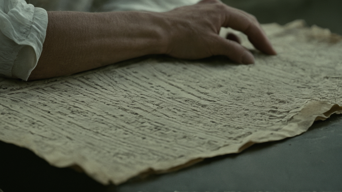 Des documents anciens et inventaires posés sur une table de recherche.