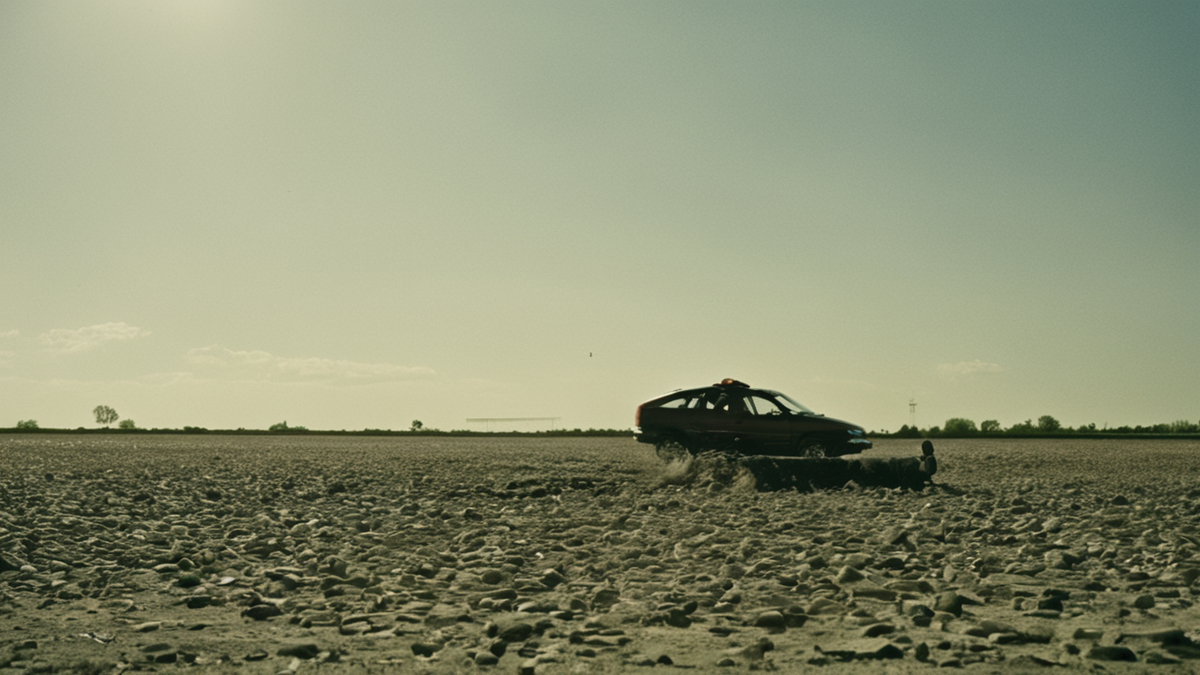 Une pompe à essence et une voiture rappellent l’attente de baisse des prix à la station.