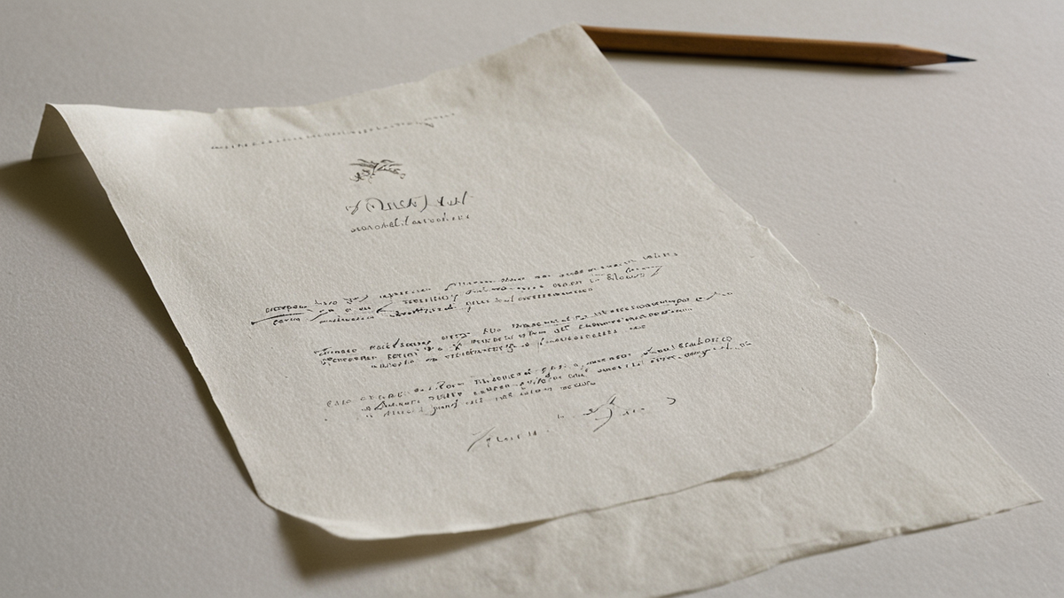 Des enveloppes et une machine à écrire sur un bureau calme.