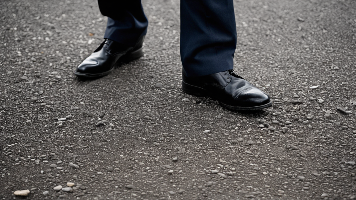 Objets laissés dans un espace public après une mobilisation climatique.