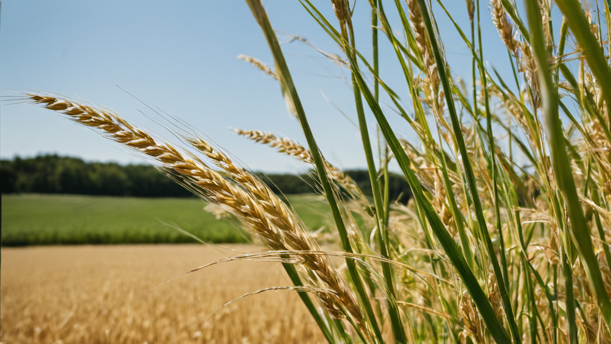 Des panicules de riz exposées à une forte chaleur montrent un moment sensible du cycle de la plante.