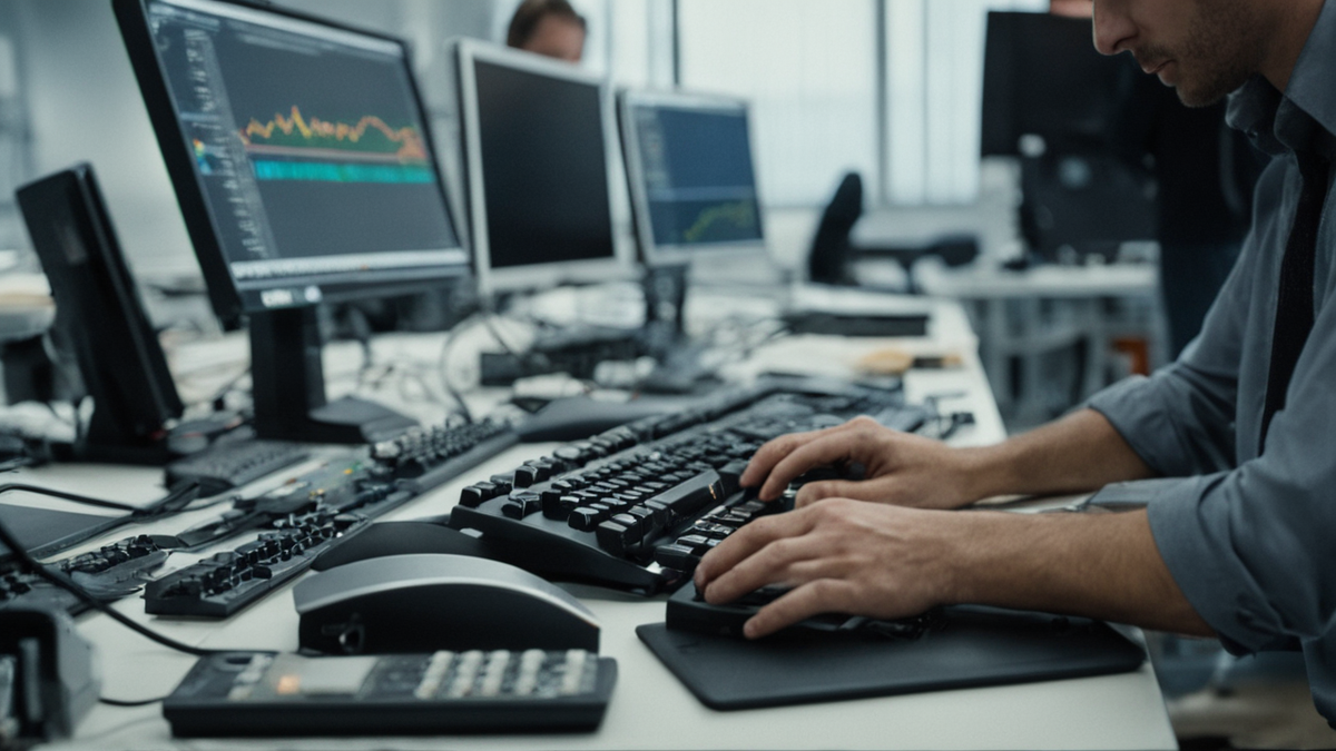 Interface de trading sur ordinateur