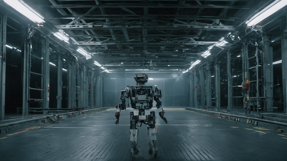 Le dispositif de course et de contrôle autour d’un robot au départ d’une épreuve