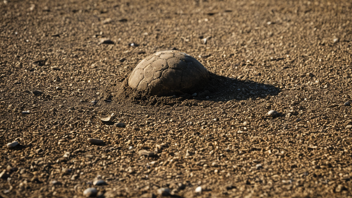 Court de terre battue avec traces de glissade et lignes nettes.