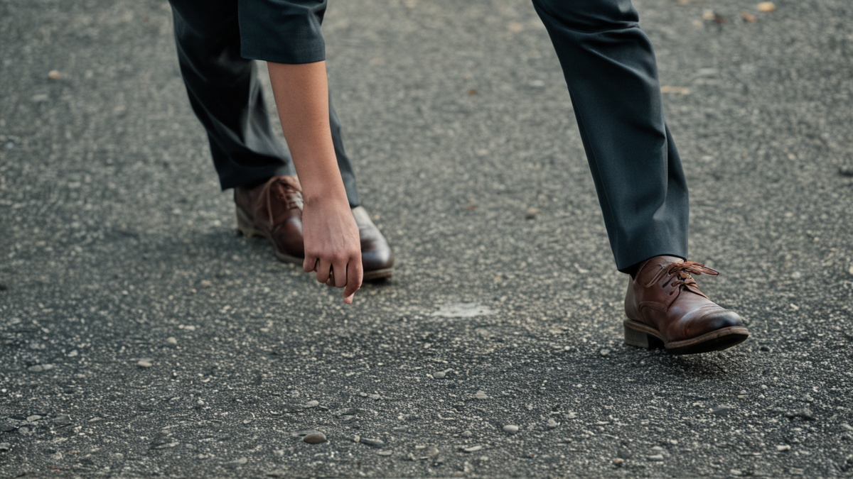 Adolescent entrant dans un établissement scolaire au petit matin