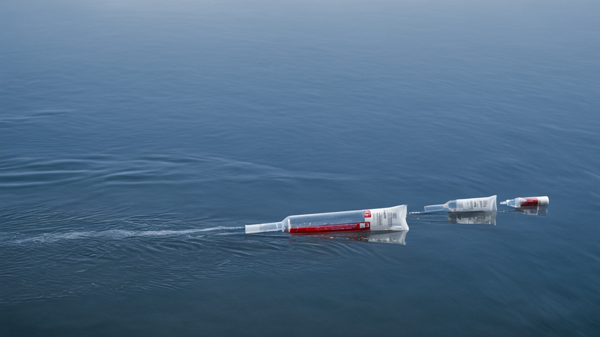 Tubes de plasma et matériel de dosage biomédical sur une paillasse de laboratoire