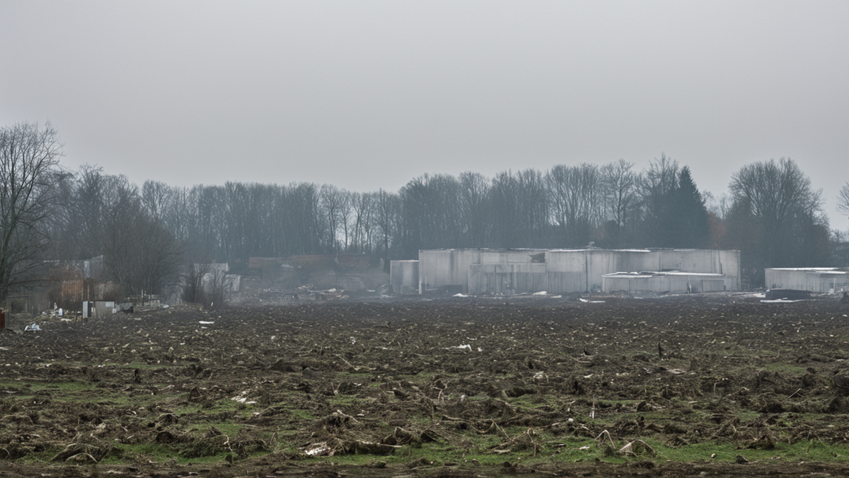 Des maisons fermées près de la vallée, avec une ambiance de retrait plus que de catastrophe