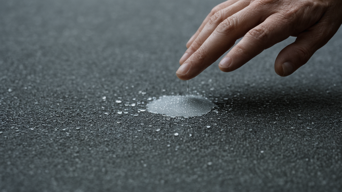 Un téléphone et une carte d’identité retournée sur une table, près d’écouteurs.