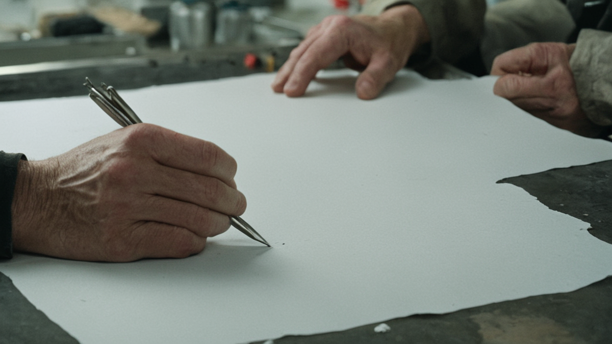Un écran flou de comparaison vétérinaire avec une laisse et des papiers posés sur une table.