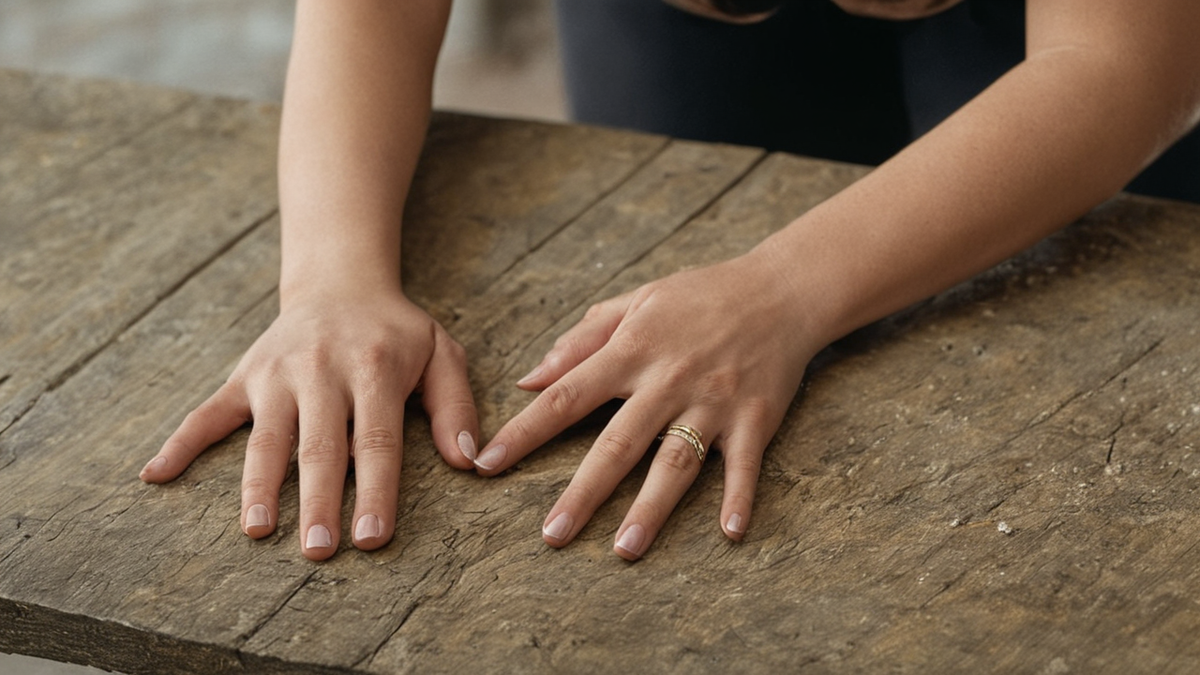 Un accessoire fort de joueuse, peint ou stylisé, repose dans un espace de préparation avant l'événement.