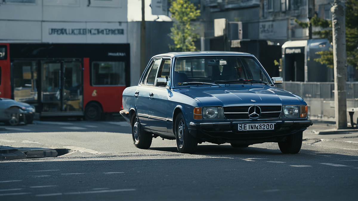 Vue d’une ville avec une trajectoire aérienne suggérée d’un véhicule volant.