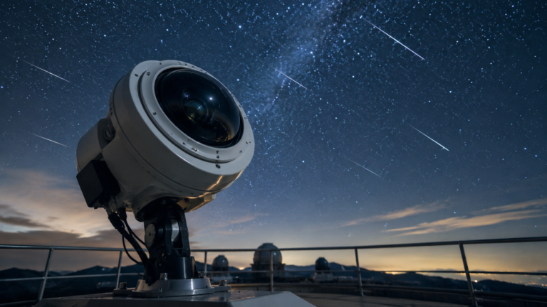 Une caméra automatique observe des traînées de météores