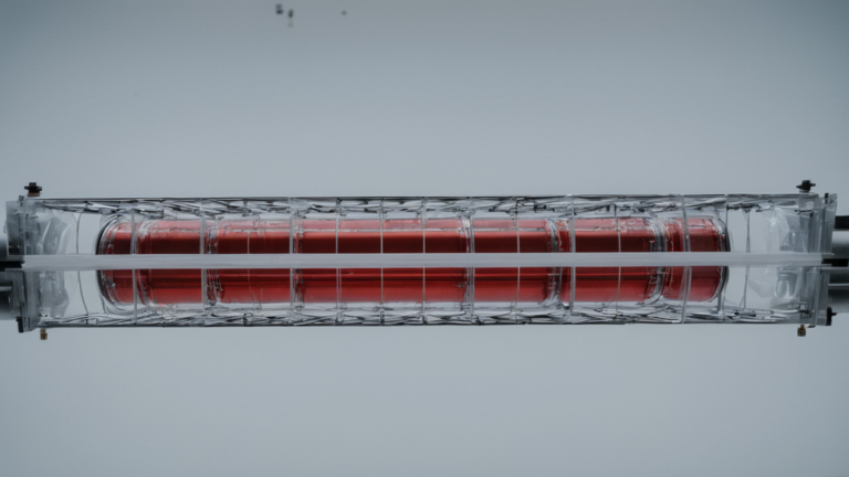Des tuyaux rouges relient une batterie au réseau