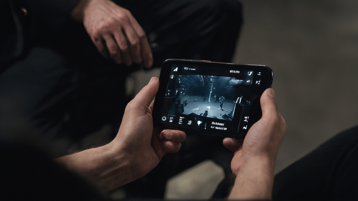 Des smartphones éteints sont posés avant une séance de cinéma.