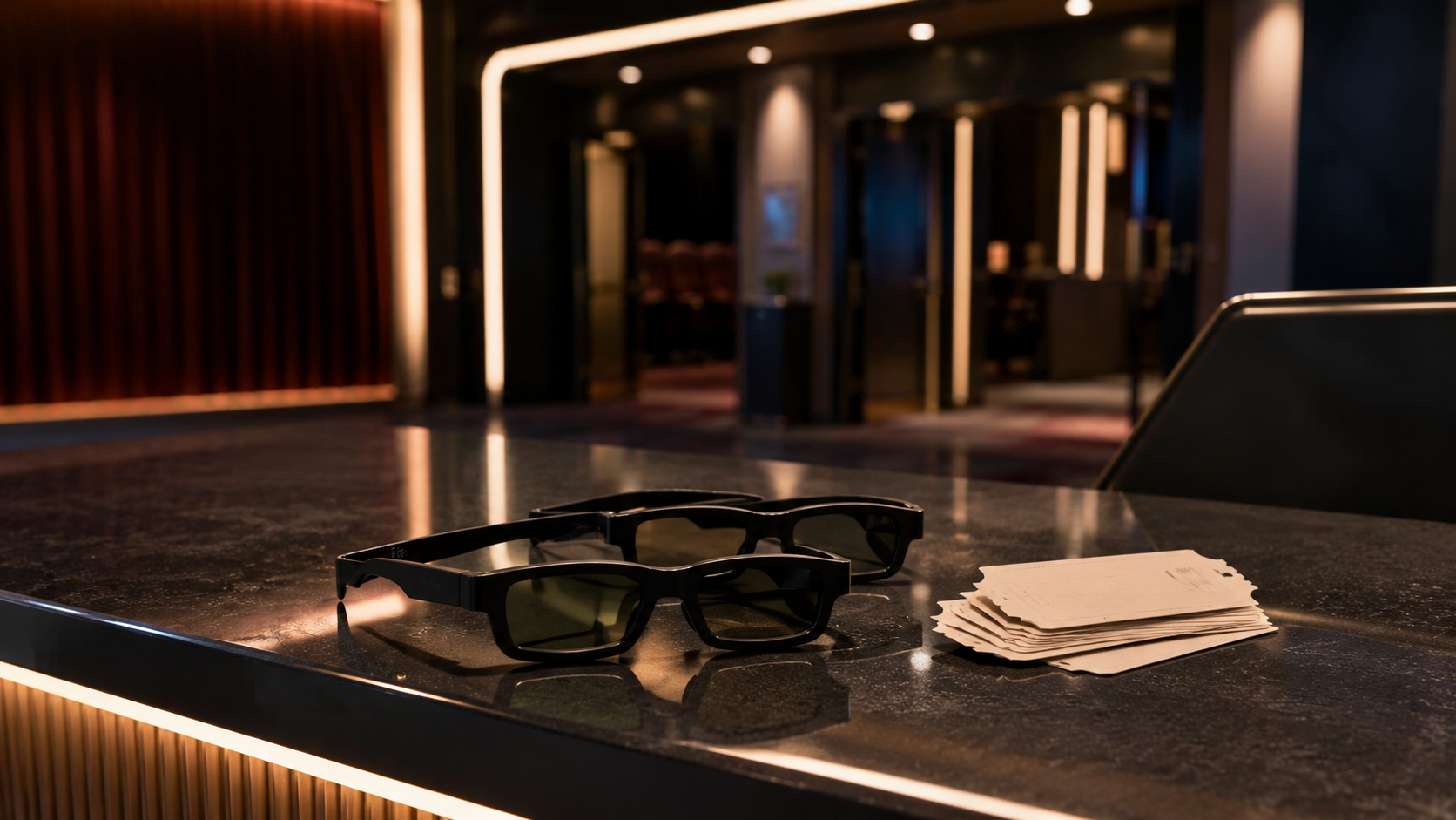Des lunettes 3D rappellent les options à vérifier avant paiement