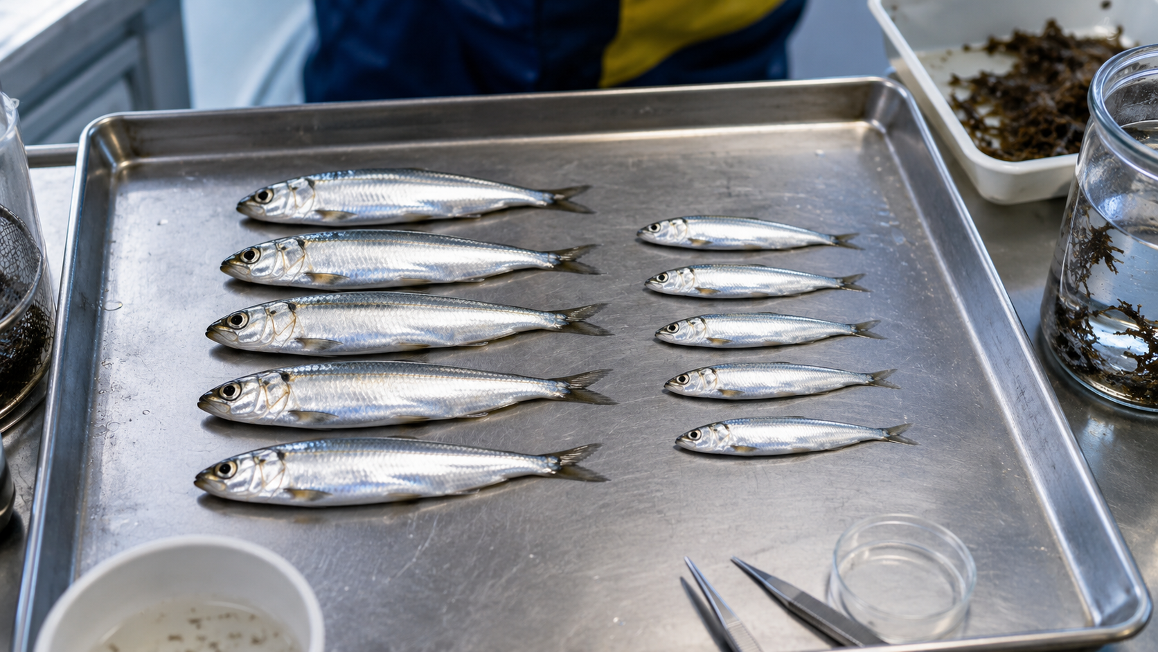 Des sardines de tailles différentes montrent le signal suivi par l'Ifremer