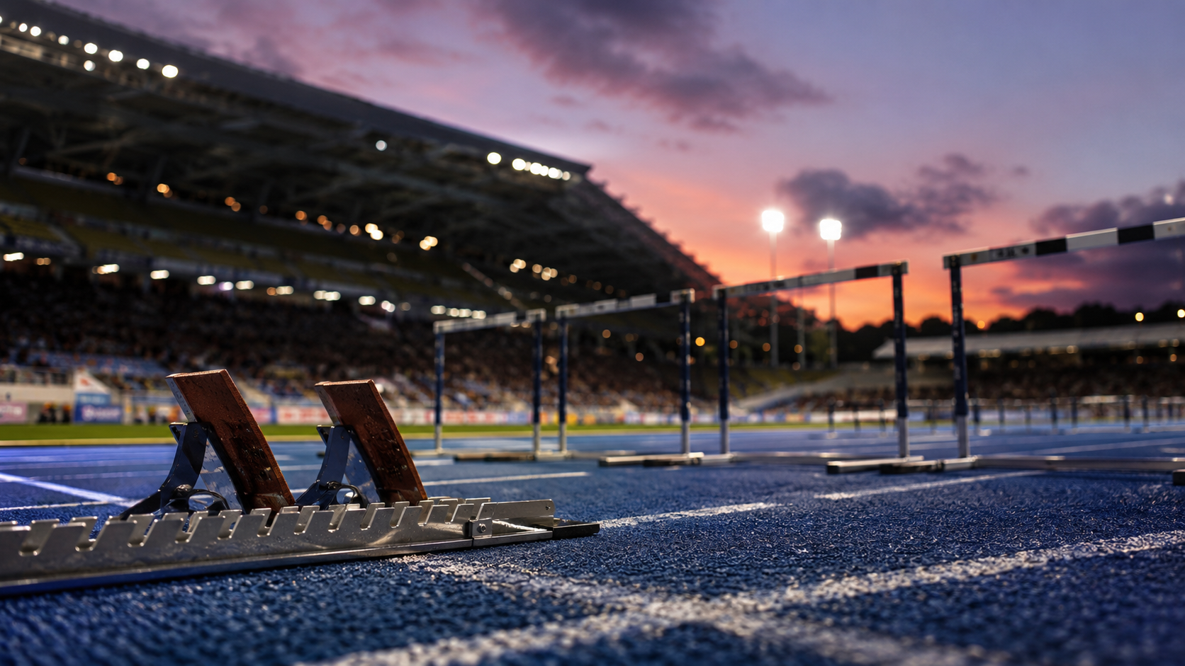 Un sas vide montre la tension avant que la piste se remplisse.