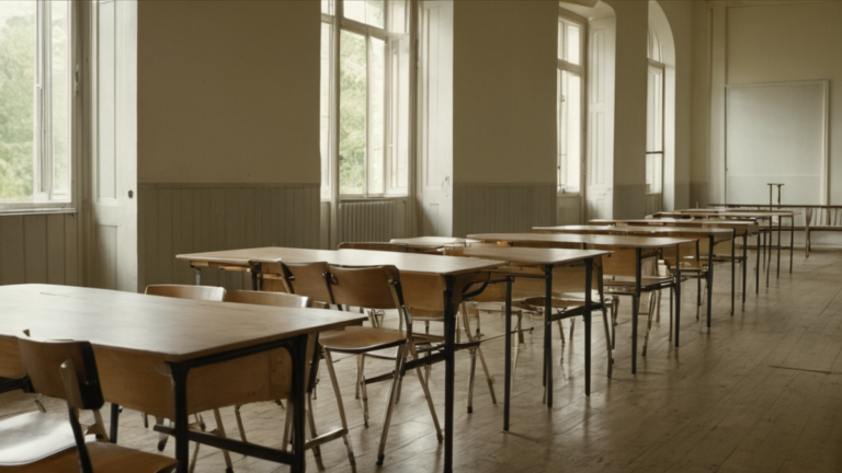 Deux chaises encadrent une table de mentorat.
