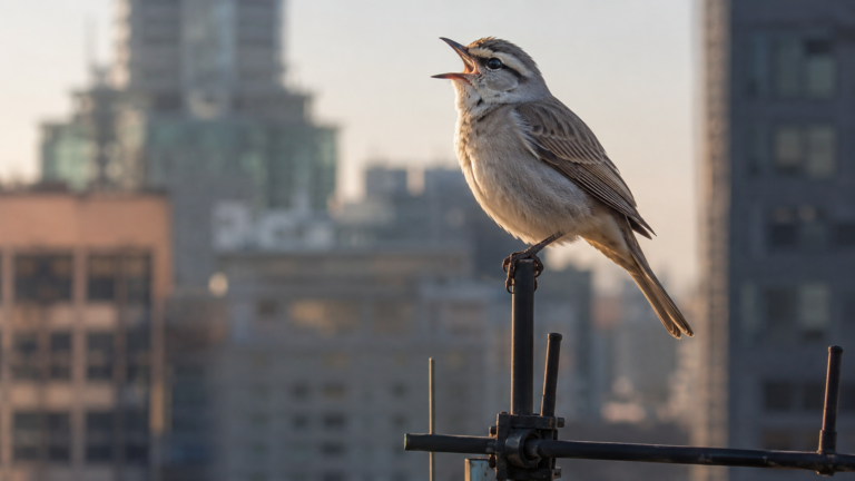 Oiseaux ville bruit beton chants frequences featured
