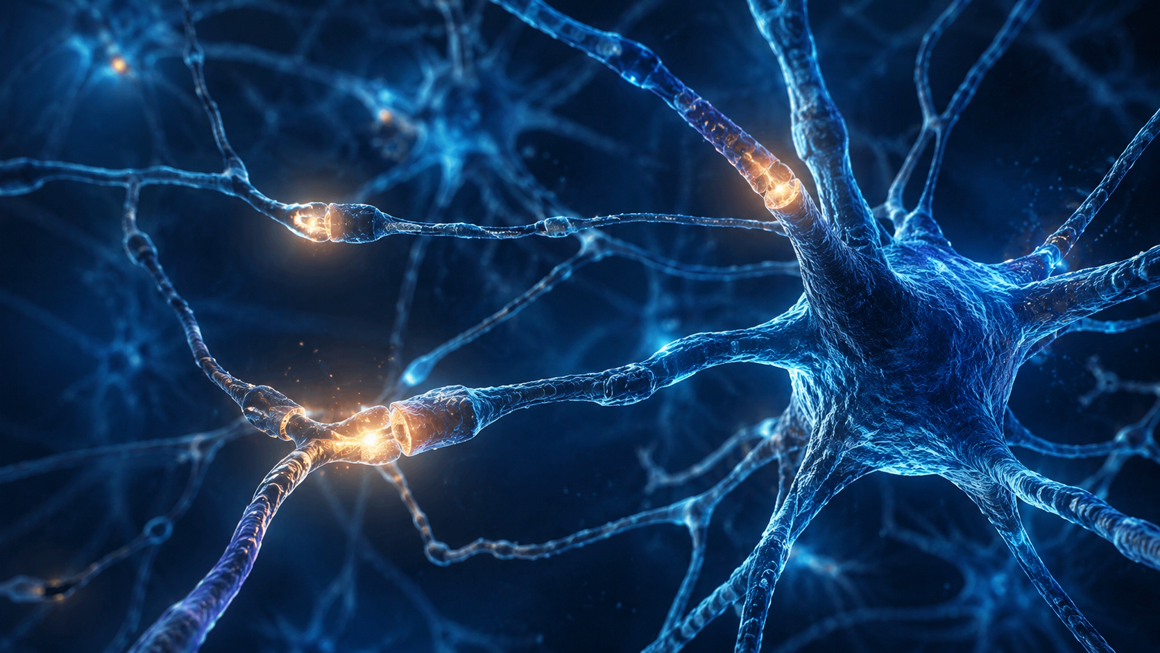 Neurones avec synapses en cours d’élagage et de renforcement